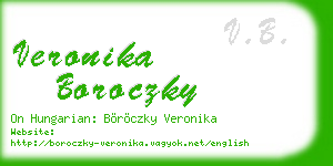 veronika boroczky business card